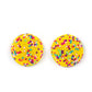 Kaleidoscope Sky - Yellow earrings