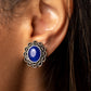Garden Gazebo - Blue earrings
