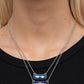 Double Bubble Burst - Blue necklace