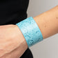 Rosy Wrap Up - Blue bracelet