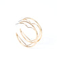 Love Goes Around - Gold earrings