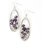 Prismatic Poker Face - Purple earrings