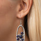 Prismatic Poker Face - Purple earrings