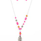 Watch Me Fly - Pink necklace