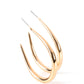 CURVE Your Appetite - Gold earrings