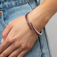 Sideswiping Shimmer - Red bracelet