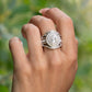 Understated Drama - White ring  EMP 22'