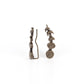 Its Just a Phase - Brass earrings