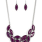 Glitzy Goddess - Purple necklace