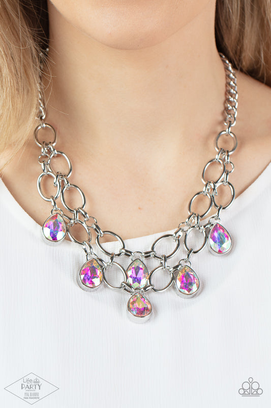 Show-Stopping Shimmer - Multi necklace