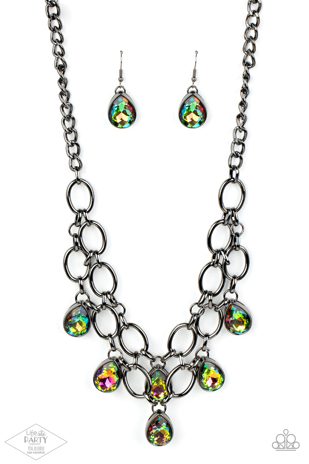 Show-Stopping Shimmer - Multi necklace