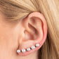 Drop-Top Attitude - White earrings