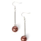 Pearl Redux - Brown earrings