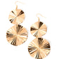 In Your Wildest FAN-tasy - Gold earrings