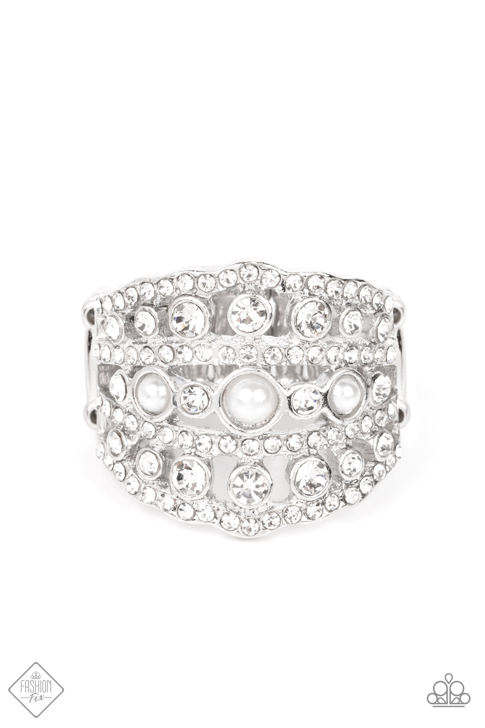 Sailboat Bling - White ring fashion fix  April 22'