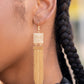 Dramatically Deco - Gold earrings (lOP march 22')