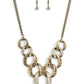 Bombshell Bling - Brass necklace