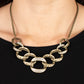 Bombshell Bling - Brass necklace