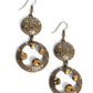 Eastern Entrada - Brass earrings