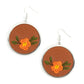 Prairie Patchwork - Orange earrings