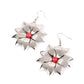 Pinwheel Prairies - Red earrings