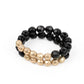 Glamour griego - Pulsera negra