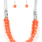 Pacific Picnic - Orange necklace
