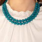 Greco Getaway - Blue necklace