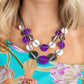 Barefoot Beaches - Purple necklace