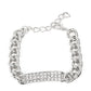 Icy Impact - White bracelet