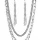 Galvanized Grit - Silver necklace