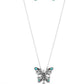 Badlands Butterfly - Blue necklace