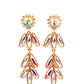Space Age Sparkle - Gold earrings