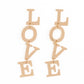 L-O-V-E - Gold earrings