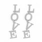 L-O-V-E - Silver earrings