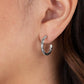 Triumphantly Textured - Silver earrings