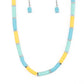 Rainbow Road - Blue necklace
