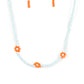 Collar naranja con abalorios fascinantes