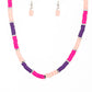 Rainbow Road - Pink necklace