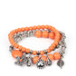 Individual Inflorescence - Orange bracelet