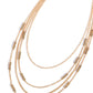 Metallic Monarch - Gold necklace