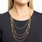 Metallic Monarch - Gold necklace
