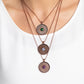 Geographic Grace - Copper necklace
