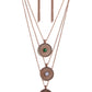 Geographic Grace - Copper necklace