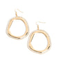 Scintillating Shareholder - Gold earrings