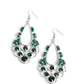 Majestic Masquerade - Green earrings