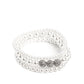 Showy Soprano - White bracelet