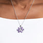 Fancy Flower Girl - Purple necklace