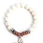 Bold Butterfly - White bracelet