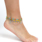 Surfing Safari - Blue anklet